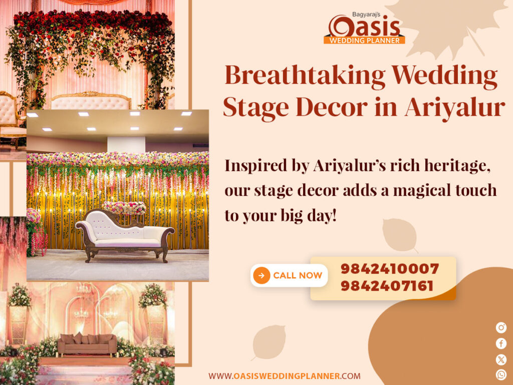 wedding stage decoration in Ariyalur